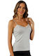 Cu Bretele Light Grey. Tricou pentru femei