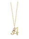 Personal Jewel Charm Monogramm "A" aus Vergoldet Silber mit Zirkon
