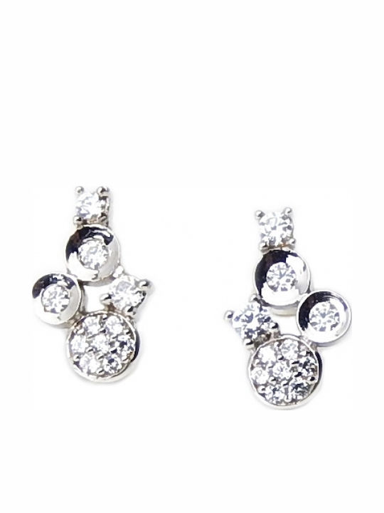 Art d or Ohrringe aus White Gold mit Steinen