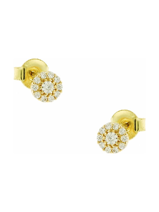 Art d or Earrings made of Gold 14K with Stones