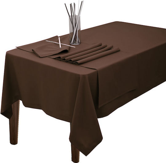 Palatex Τραπεζομάντηλο Brown 908 140x140εκ.