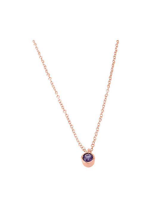 Necklace with Pink Gold Plating