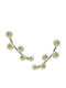 Paraxenies Earrings made of Silver Gold Plated with Stones & Pearls