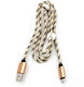 Regular USB 2.0 to micro USB Cable Χρυσό 1m (2TEC25)