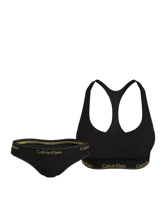 Calvin Klein Underwear Set with Bra & Slip Black