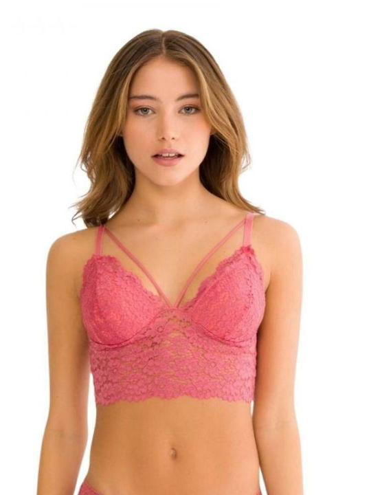 Cansoy Bralette Σουτιέν Κοραλι