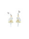 PS Silver Earrings made of Silver Gold Plated