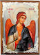 IconsGR Εικόνα Архангел Михаил Дърво 15x11см.