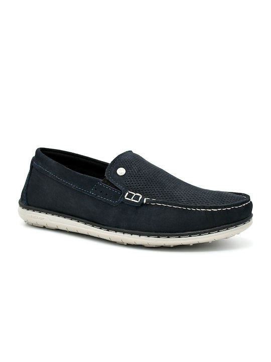 Pegada Men's Suede Loafers Blue