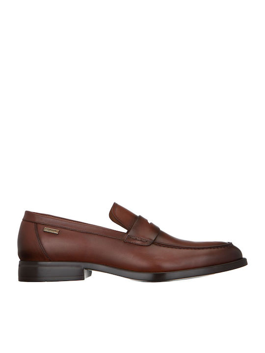 Δερμάτινα Ανδρικά Loafers σε Ταμπά Χρώμα