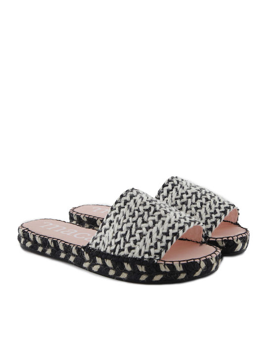 Women's Flat Sandals in Black Color