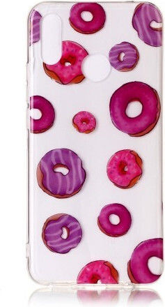 Design Umschlag Rückseite Silikon Mehrfarbig (Huawei P Smart+)