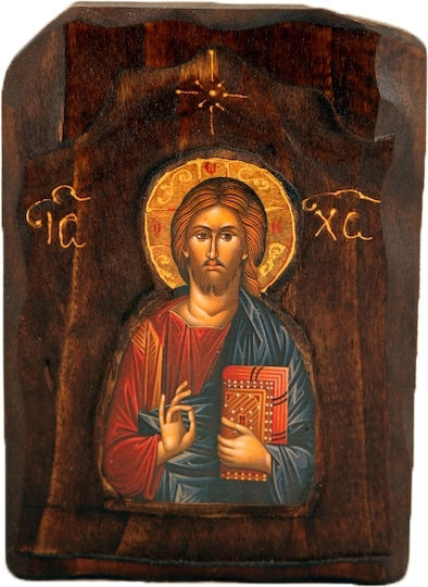 IconsGR Imaginea Iisus Hristos Lemn