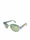 Persol Unisex Γυαλιά Ηλίου με Μπλε Μεταλλικό Σκελετό και Πράσινο Φακό PO2024S 574/31