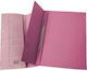Uni Pap Clipboard Bifold for Paper A4 Pink Subfolder (Μiscellaneous colours) 1pcs