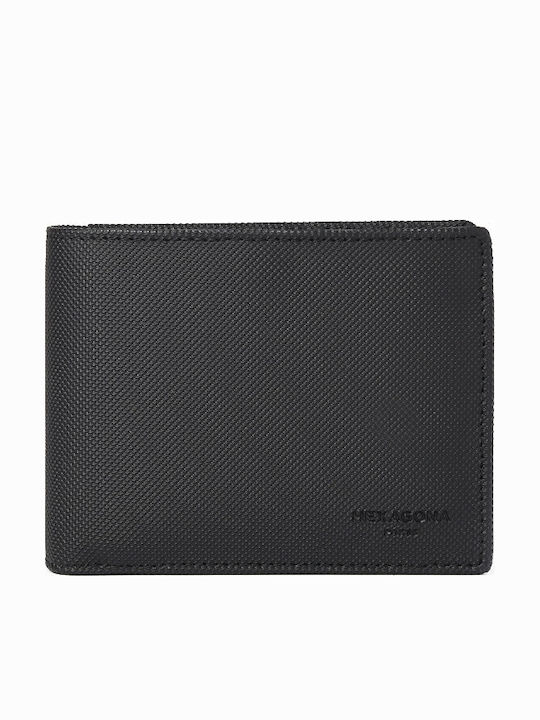 Hexagona Herren Geldbörse Karten Schwarz