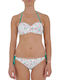 Set Bikini Floral Λευκό