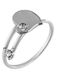 Damen Ring mit Zirkonia aus Weißgold 9K