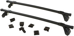 Hermes Autodachträger Metallisch Gs1 110cm für Fiat Seicento 3D mit Dachträgerfüßen Schwarz GS1 110 KIT S130