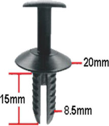 Car Plastic Clips 6pcs