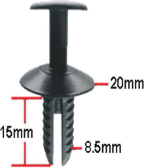 Car Plastic Clips 6pcs