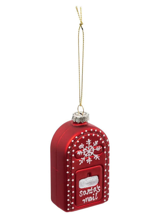 Atmosphera Christmas Glass Figure Mailbox Red Height 9cm Mail Box