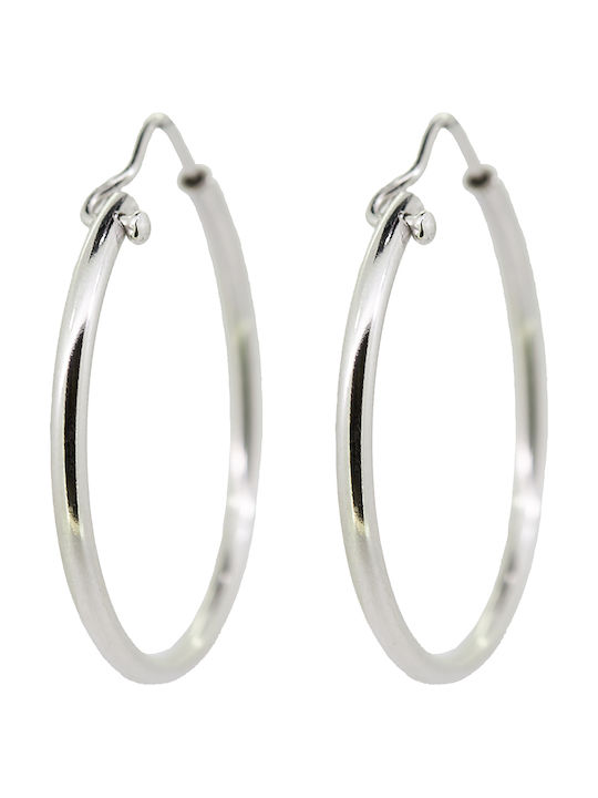 Earrings Hoops made of Silver