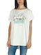 Migle + Me Damen Oversized T-shirt White