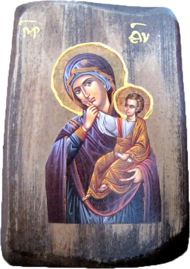 Μπομπονιέρα Βάπτισης με Εκκλησιαστική Εικόνα από Ξύλο