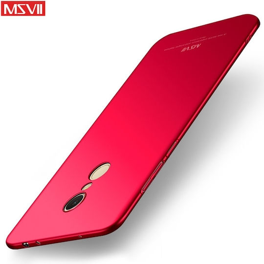 MSVII Super Slim Σκληρή Back Cover Πλαστικό Κόκκινο (Redmi 5 Plus)