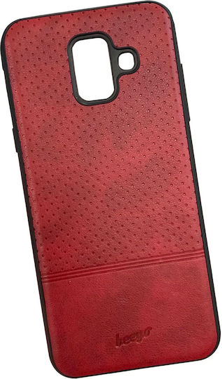 Beeyo Back Cover Σιλικόνης Κόκκινο (Galaxy A6 2018)