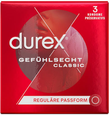 Durex Προφυλακτικά Classic Λεπτά 3τμχ