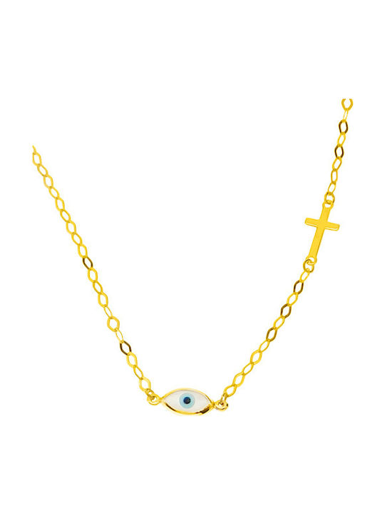 Xrisokosmima Colier pentru copii with Chain 14K KLP007A