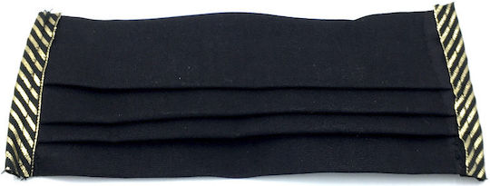 LiebeQueen Protective Mask Fabric Black 2MA166 1pcs