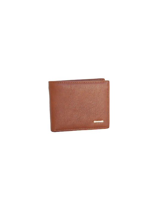 Vamore Men's Leather Card Wallet Brown