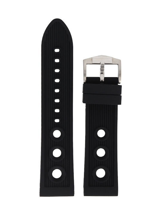 Rochet Albatros Rubber Strap Black 22mm