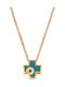 Verorama Kreuz aus Vergoldetem Silber mit Kette