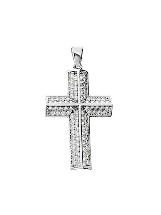 Xrisokosmima White Gold Cross 14K