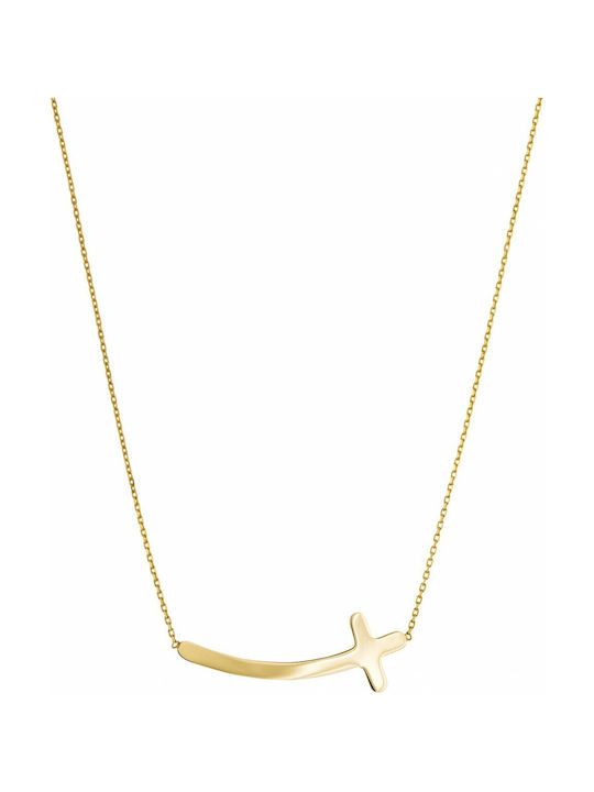 Kritsimis Gold Cross 14K with Chain