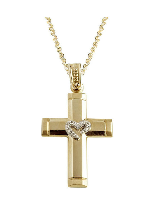 Femeiesc Aur Cruce 14K