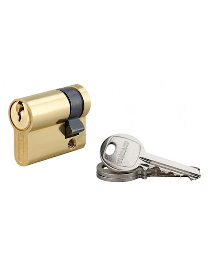 Thirard Lock Cylinder Half 40mm (30-10) with 3 Keys Gold