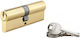 Thirard Lock Cylinder 85mm (40-45) with 3 Keys Gold
