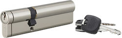 Thirard Lock Cylinder Security 110mm (40-70) with 3 Keys Silver