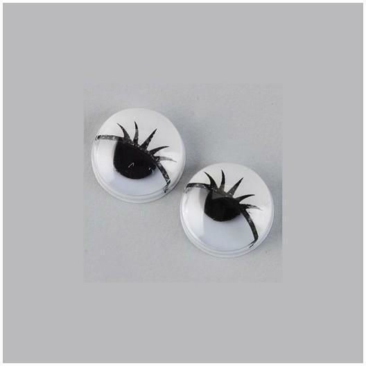 Efco Plastic Craft Eye Beads Black 10pcs 7mm