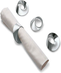 Philippi Inox Napkin Rings Gray 4pcs