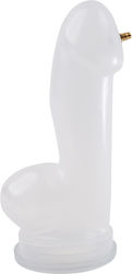 Frohle Ρεαλιστικό Dildo με Όρχεις και Βεντούζα Λευκό 25cm
