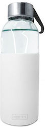 Vin Bouquet Bottle Water Glass with Screw Cap White 400ml