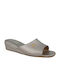 Leather Women's Winter Slippers Silver 34/46 Silver