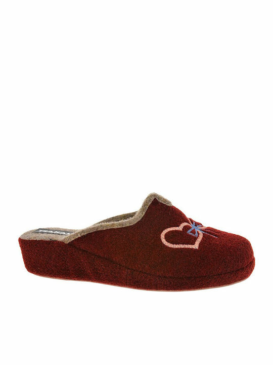 Papuci de Damă de Iarnă Burgundy