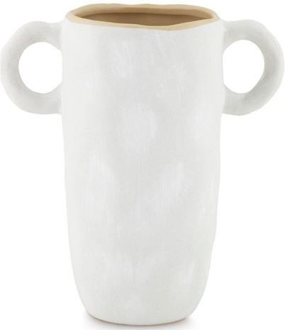 Andrea House Decorative Vase White 21x12x23cm